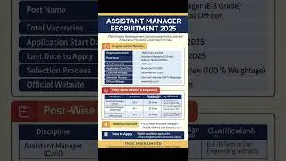 THDC India Limited (THDCIL) Assistant Manager Recruitment 2025