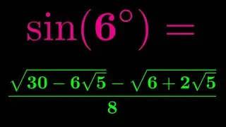 Sin(6 degrees): Exact Value!