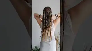 Viking braids on hair clips, Festival clip in dreads brown, Boho chic hair extension