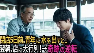 「金はいらん」青年に水を出すと翌朝、大行列！奇跡の逆転劇に号泣