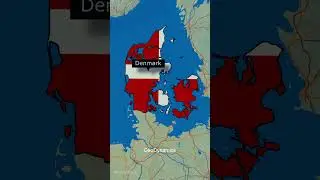 Denmark's GeoGraphy 🇩🇰 #denmark #norway #germany #sweden #usa #map #geography #geographyfacts #fyp