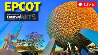 🔴LIVE🔴 EPCOT Festival of the Arts, Rides, Strolls  | Walt Disney World 4K