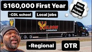 Wilson logistics is paying a insane amount of MONEY for Dry Van 😳💰 | New Trailer Pickup #Vlog #fyp