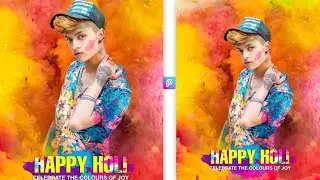 Holi Photo Editing || Holi Photo Editing Picsart || Picsart Happy Holi Special Editing 2021