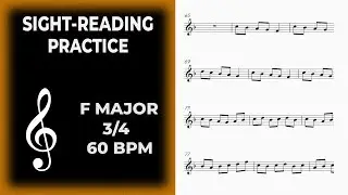 Sight Reading Practice - Ex 8 - F Major - Intermediate
