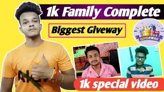 1k Special video II Big Giveway II Mr Prince dev II Myself Ujjal