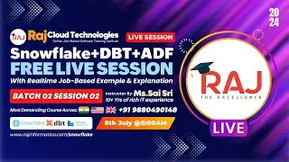 Snowflake+DBT+ADF  Session-2  Batch-2  | Morning | By SaiSri  From Raj Cloud Technologies #snowflake