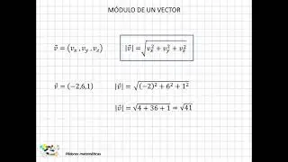 06 M&oacute;dulo de un vector