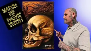 SKULL OIL PAINTING TIMELAPSE!!!