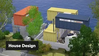 Shipping Container House • The Sims 3 House Design [Plymouth Isle]