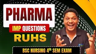 Paper Leaked?! 🤫 RUHS Pharma 3rd Sem Exam Pharmacology Most Important Questions 🔥