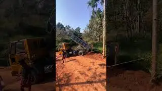 Unloading Soil #truck #roadconstruction
