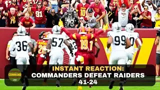 Instant Reaction: Commanders Defeat Raiders 41-24 | Take Command