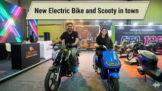 Elfa Electric Bike First Look! Crown Scooty Launch &ndash; PakWheels New Wheel Expo Highlights
