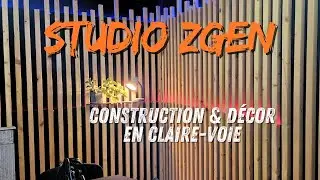 Construction du Studio ZGen : Bardage Claire-Voie et Installation French Cleat