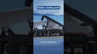Mobile crushing plant #mobilecrusher #portable #stone #crushing #mining #construction