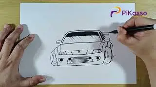 How to Draw a Drift Car
