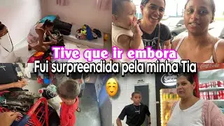 Fui embora com o coração apertado 😭 | parte de mim ficou | Fui surpreendida pela minha TIA 
