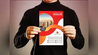 How to make Professional flyer Design in adobe illustrator, easy way to make Brochure