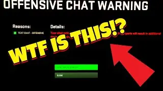 WHAT IS AN OFFENSIVE CHAT WARNING?? IT'S COD's NEW TOXIC CHAT SOLUTION