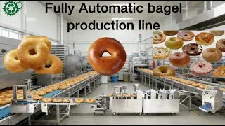 Bagel Making Machine for Boiled and Baked Bread, Dense Ring Bread, and Bagels in Bakeries#bagel