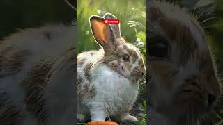 Rabbit Eating Carrot ASMR 🥕🐰 | Ultra-Realistic 8K Short #shorts #rabbit #asmrshort