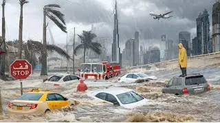 Chaos in Dubai! Massive Flooding in UAE Washes Away Cars, Airport Paralyzed