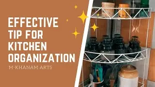 SMALL BLACK JAR FOR CORNER SHELF STAND| EFFECTIVE TIP FOR KITCHEN ORGANIZATION| M-KHANAM ARTS