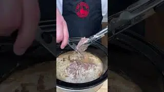 Crockpot Beefy Country Gravy Noodles! 🤤