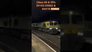 Very rare class 59&rsquo;s intermodal on the chiltern railways main line 4E97  #trains #class59 #railway