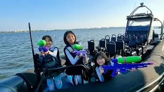Ride on Navy SEAL RHIB - Rigid Hull Inflatable Boat | Singapore Kids Activity w The Genesis Family 💞