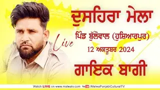 🔴[LIVE] BAAGHI - BULLOWAL / ਬੁੱਲੋਵਾਲ (Hoshiarpur/ਹੁਸ਼ਿਆਰਪੁਰ) Dussehra Mela / ਦੁਸਹਿਰਾ ਮੇਲਾ 12 Oct 2024