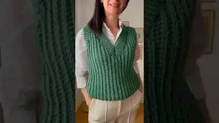 The Ultimate Crochet V Neck Vest Pattern  #crochet #crochetpatterns #crochettutorial #shortscrochet