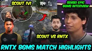 Sensei Epic Interview🔥 Scout vs RNTX🥵 SouL Joker 1v4 GodL | Team Xspark BGMS Lan Match Highlights