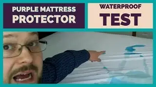 Purple Mattress Protector Waterproof Test