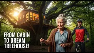 &ldquo;Mountain Biker Builds Modern Treehouse for Elderly Woman 😭🌲 | Heartwarming Transformation&rdquo;