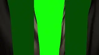 Curtain opening green screen