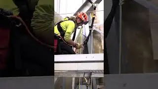Descendo facilmente um trabalhador