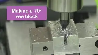 Making a 70° Vee block
