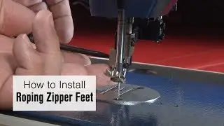 How to Install Left and Right Roping Zipper Feet on Ultrafeed LSZ-1