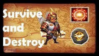 Ronin SCORCH + SURVIVE | Survive and Destroy!!! | Ronin Build 2019 | Castle Clash Gameplay