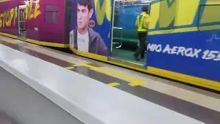 LRT Line 1 - Yamaha Mio train waiting for departure in Roosevelt station