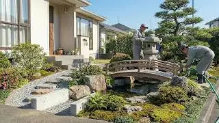 Japanese Garden Builds: 14 Stunning Front-Yard Before & After Timelapse Transformations