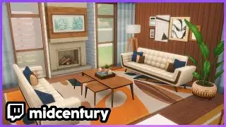 Building a Mid-Century Modern Home in The Sims 4 (Streamed 01/07/25)
