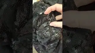 How to Sew Stretch Sequin Lace 🤔 Sparkly Dress #shorts #sewing #sew #sewinghacks #sewingmachine