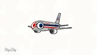 American Airlines Flight 77 - Happy Planes Crash Animation (@HappyPlanes)