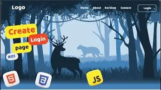 Create login page using Html, CSS and JavaScript | Part#01