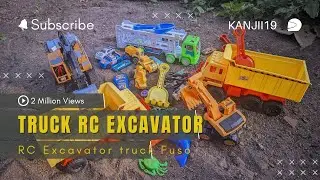 Rc Excavator str top cat model. truk fuso