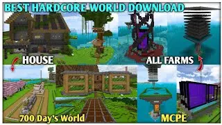 Best Hardcore Survival World For Minecraft Pocket Edition 1.21 || Best Survival World Download Link