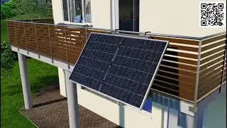 HUX-POWER 2.0 Universal Solarmodul-Halterung | Balkon &bull; Wand &bull; Flachdach